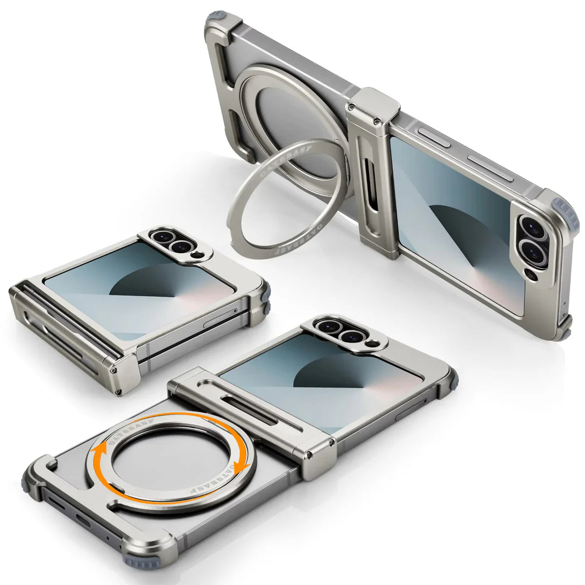 Galaxy Flip - Metal Case With Hinge Protection