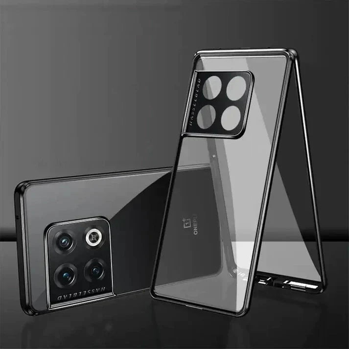 OnePlus Series - 360° (Front+Back) Metal Body Protection Glass Case