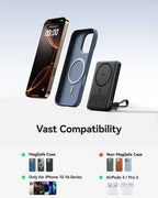 10,000 mAh Ultra Thin MagSafe Wireless Power Bank