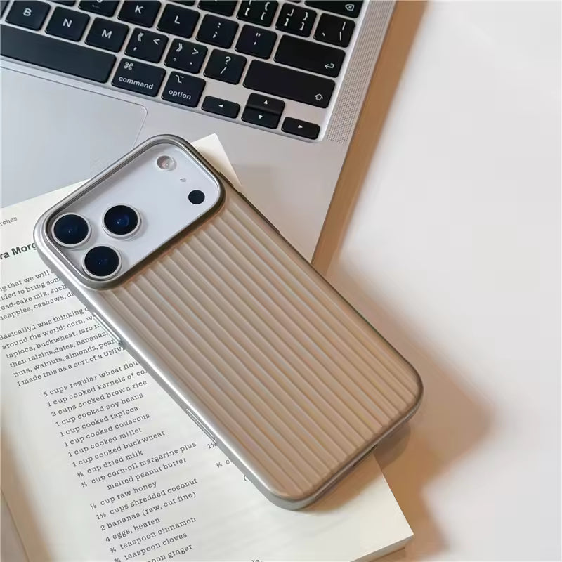 iPhone - 3D Stripes Electroplated Magnetic Case