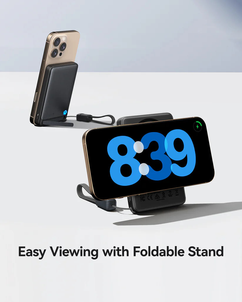 10,000 mAh Ultra Thin MagSafe Wireless Power Bank