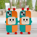 iPhone - Color-Block Robot Case