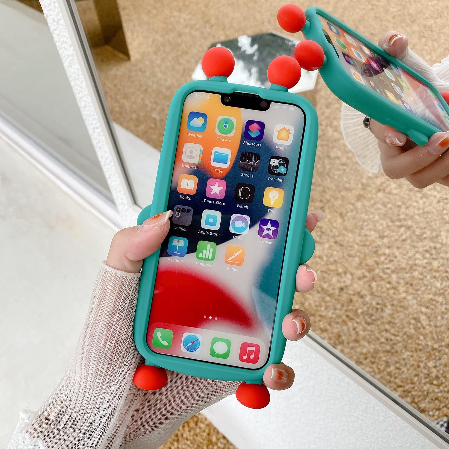 iPhone - Color-Block Robot Case