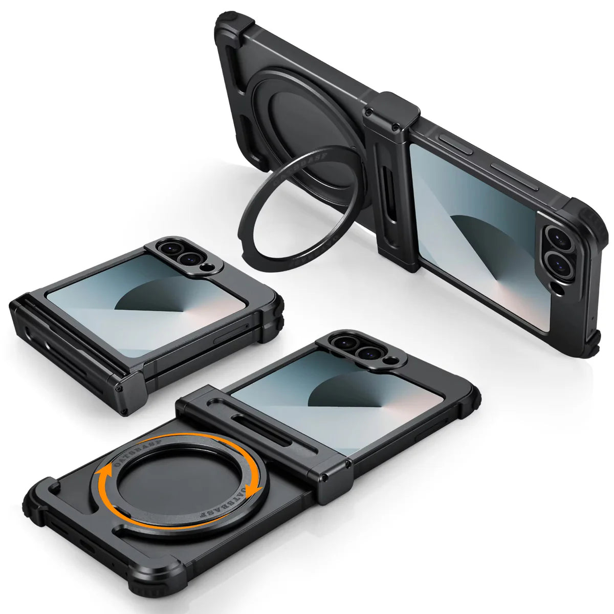 Galaxy Flip - Metal Case With Hinge Protection