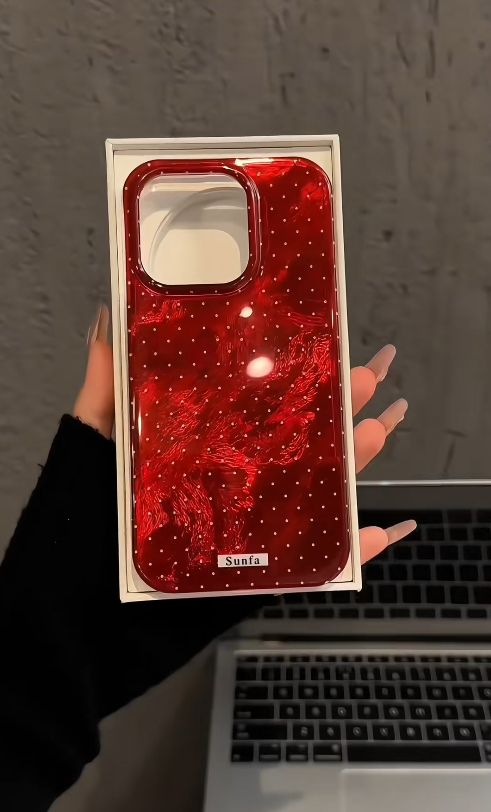 iPhone - Luxury Glossy Red Case
