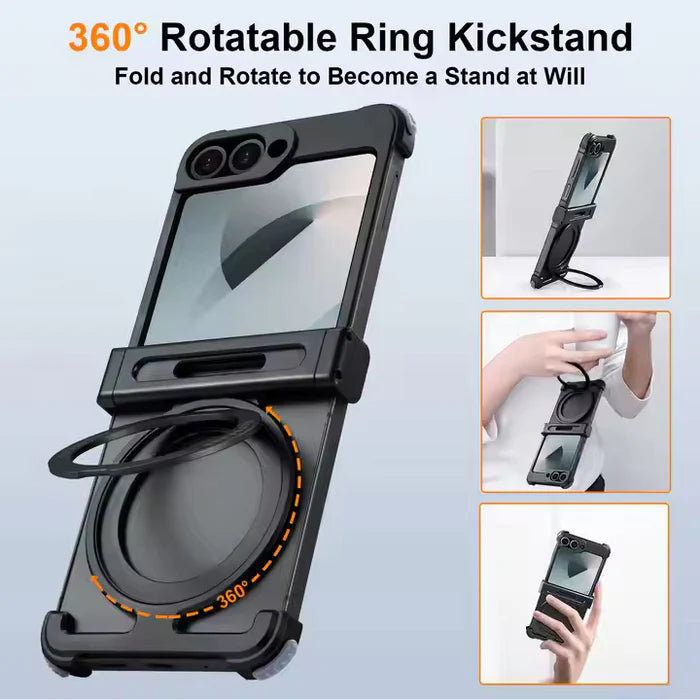 Galaxy Flip - Metal Case With Hinge Protection