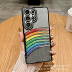 Galaxy S Series - Rainbow Glitter Quicksand Case