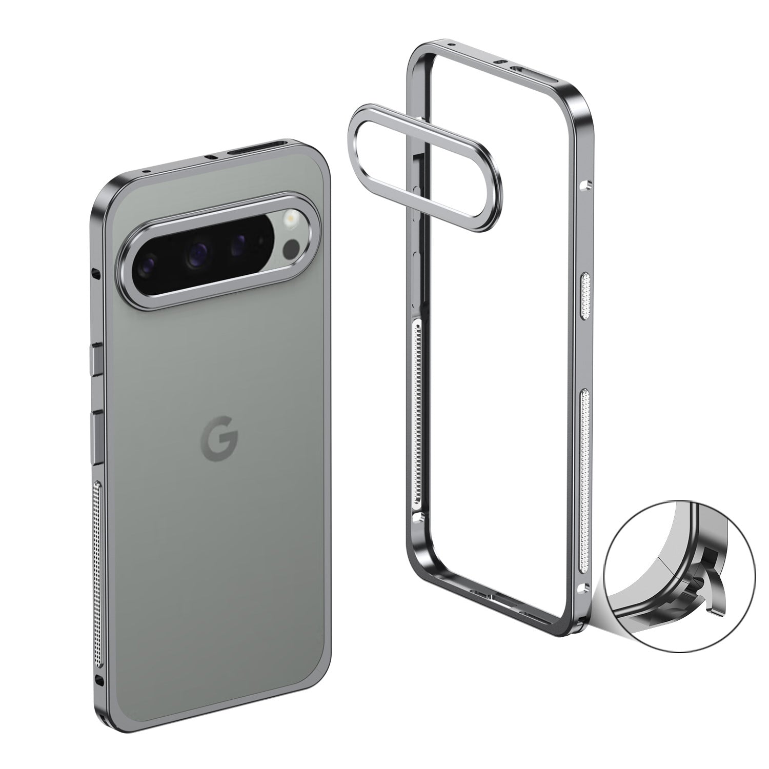 Google Pixel - Aluminium Alloy Bumper Frame Case