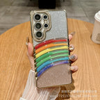 Galaxy S Series - Rainbow Glitter Quicksand Case