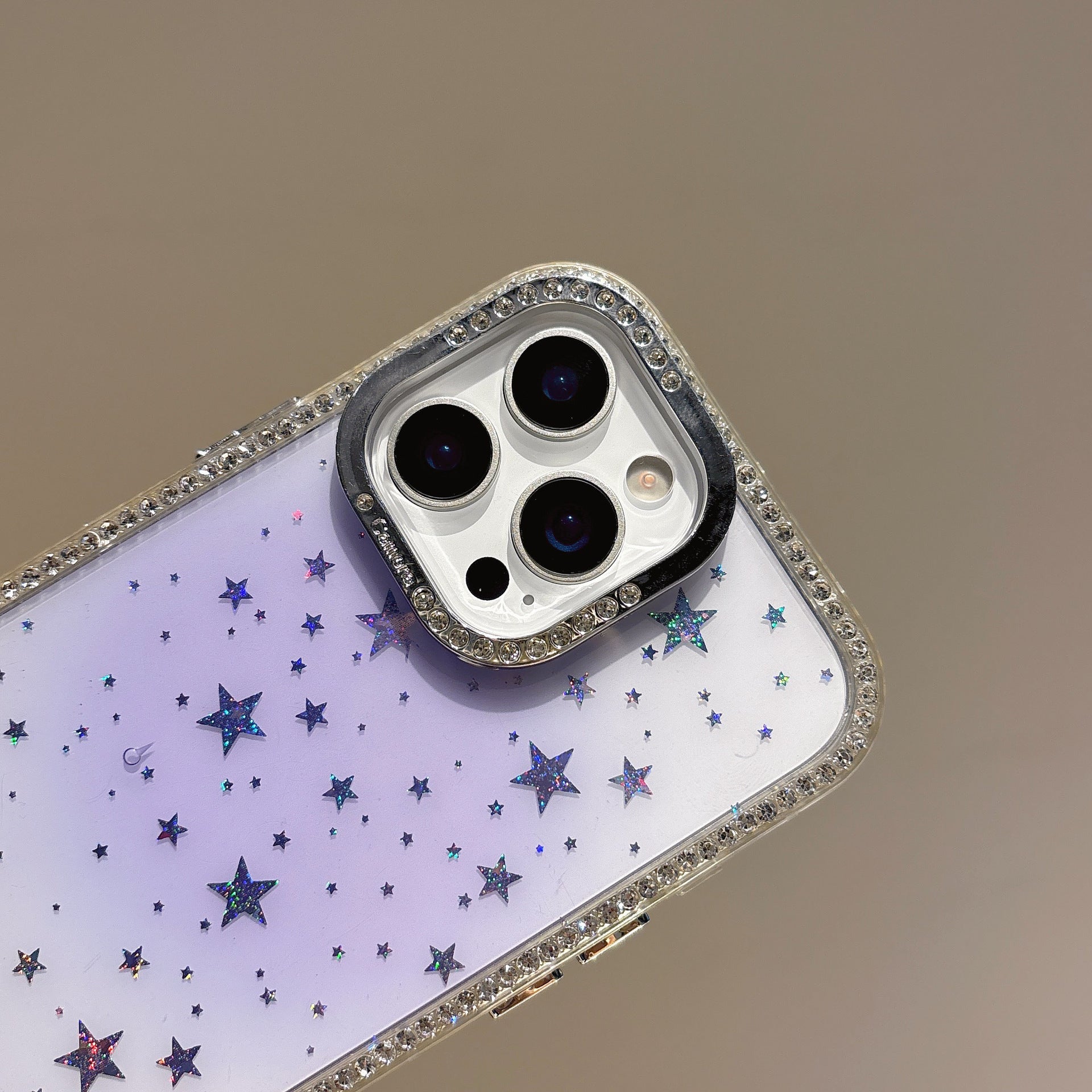 iPhone - Laser Star Case With Diamonds