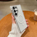 Galaxy S Series - Transparent Shockproof Magnetic Case