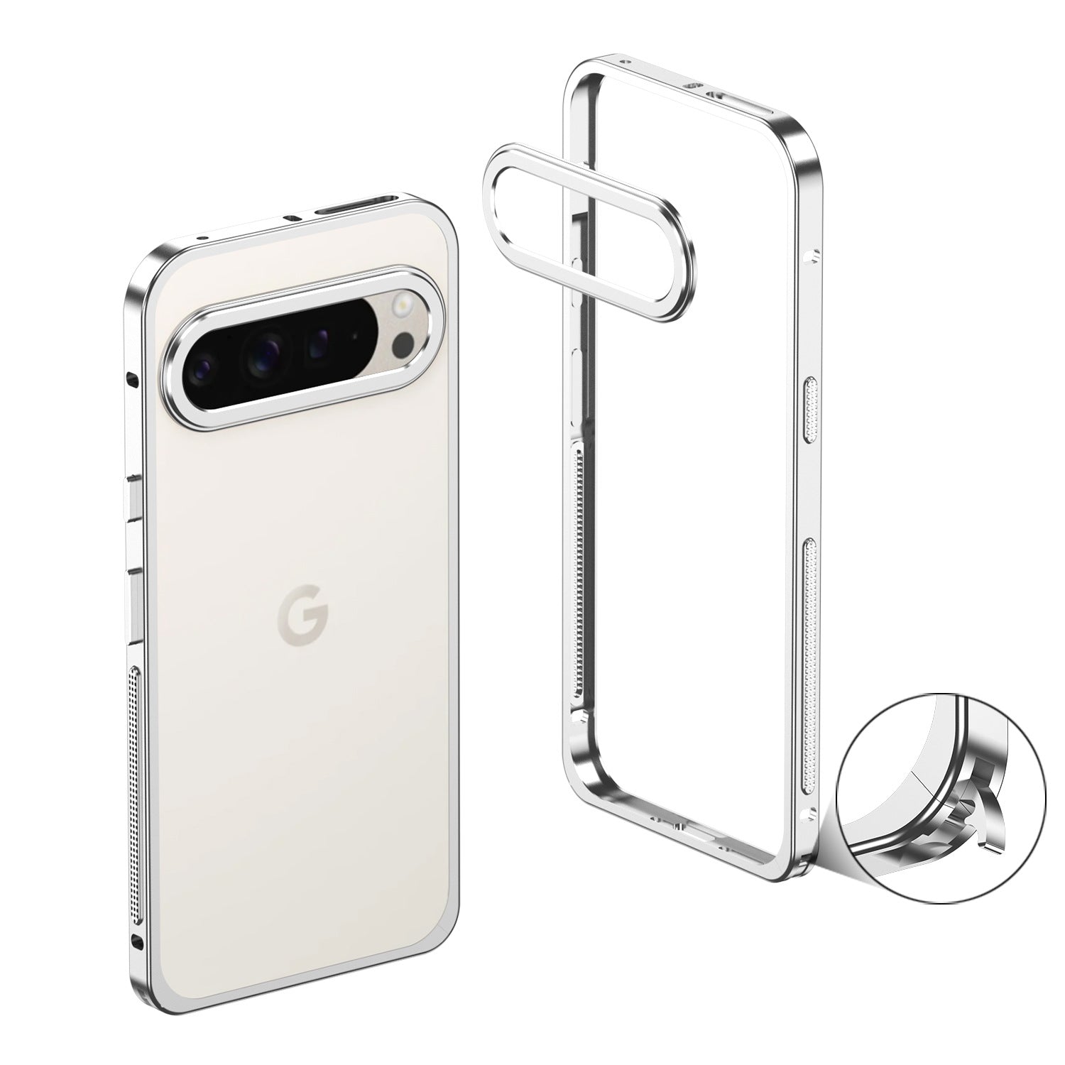 Google Pixel - Aluminium Alloy Bumper Frame Case