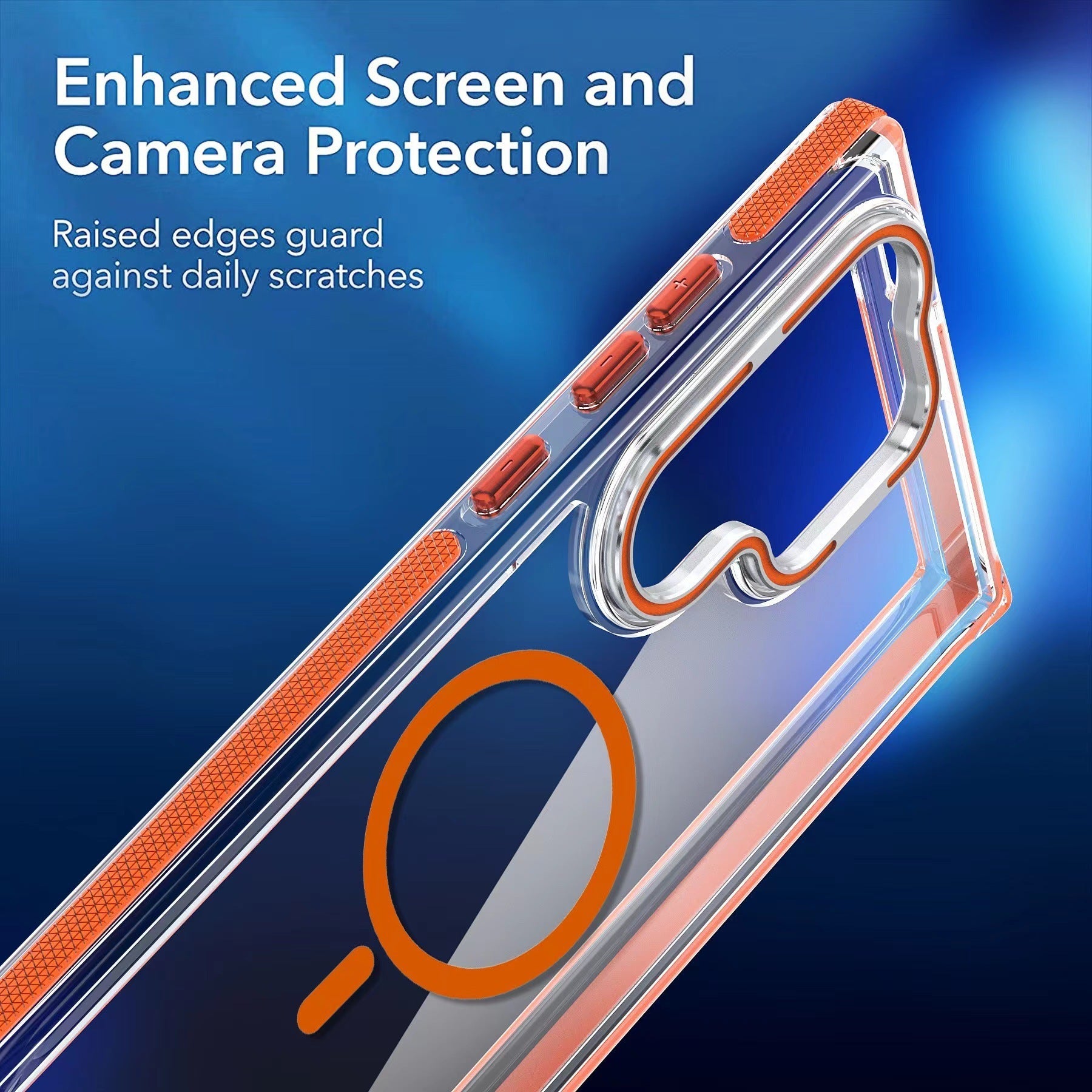 Galaxy S Series - Transparent Shockproof Magnetic Case