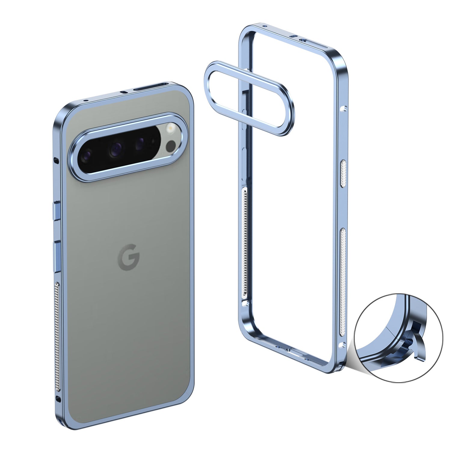 Google Pixel - Aluminium Alloy Bumper Frame Case