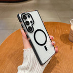 Galaxy S Series - Transparent Shockproof Magnetic Case