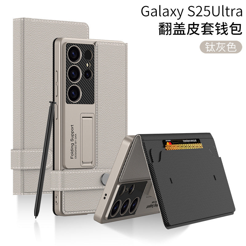 Galaxy S Series - Leather Flip Case