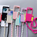 Galaxy Z Flip Series – Silicone Case With Shoulder Strap