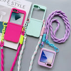 Galaxy Z Flip Series – Silicone Case With Shoulder Strap