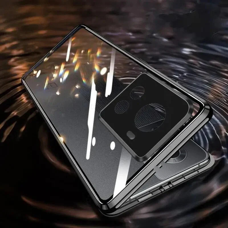 OnePlus Series - 360° (Front+Back) Metal Body Protection Glass Case