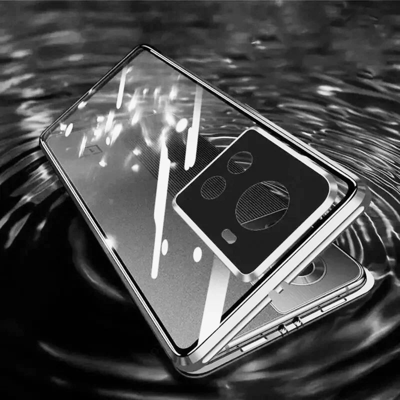 OnePlus Series - 360° (Front+Back) Metal Body Protection Glass Case