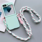 Galaxy Z Flip Series – Silicone Case With Shoulder Strap