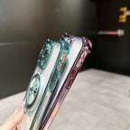 iPhone - Gyro Magnetic Stand Transparent Phone Case