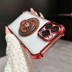 iPhone - Gyro Magnetic Stand Transparent Phone Case